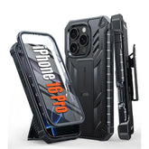 FNTCASE iPhone 16 Pro 携帯ケース: ベルトクリップホルスターとキックスタンドを備えた頑丈な保護携帯ケース
